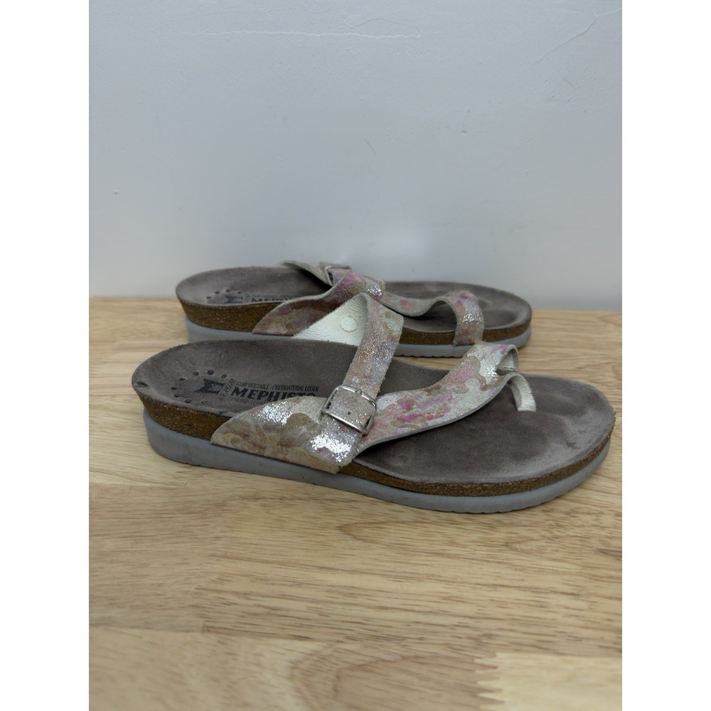 Mephisto Helen Fog Paint Splatter Pattern Sandal Boho US Size 9 EU 39 #13 - Picture 2 of 8